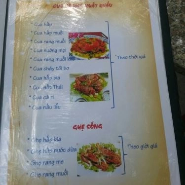 Thực đơn- Bờ Sông Tiếu Già - Quán Ăn Gia Đình