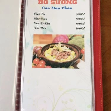 Thực đơn- Quán Ăn Bò Sướng - Chuyên Các Món Từ Thịt Bò