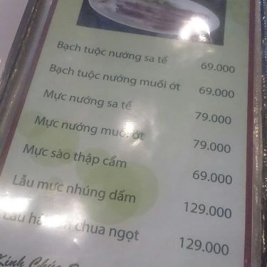 Thực đơn- Nhà Hàng Bò Thố Tiềm - Mậu Thân