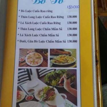 Thực đơn- Quán Ăn Bò Tơ & Gà Ta Củ Chi 69