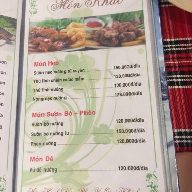 Thực đơn- Quán Ăn Bò Tơ Hồng Đào 2