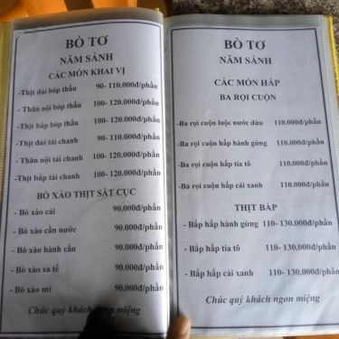 Tổng hợp- Quán Ăn Bò Tơ Năm Sánh