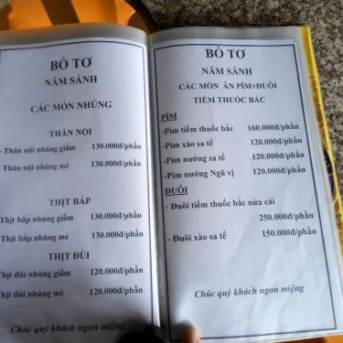 Tổng hợp- Quán Ăn Bò Tơ Năm Sánh
