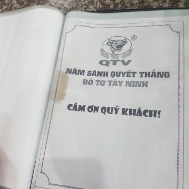 Thực đơn- Quán Ăn Bò Tơ Năm Sánh Quyết Thắng - Phạm Văn Đồng