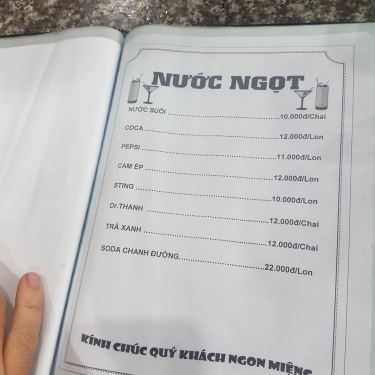 Thực đơn- Quán Ăn Bò Tơ Năm Sánh Quyết Thắng - Phạm Văn Đồng