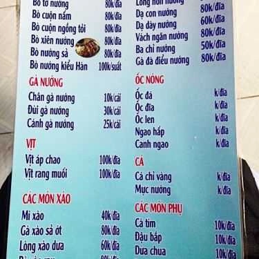 Thực đơn- Bò Tơ Nướng Ngói