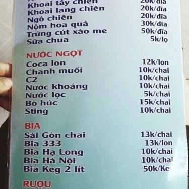 Thực đơn- Bò Tơ Nướng Ngói