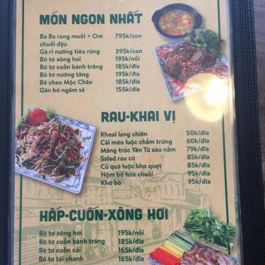 Tổng hợp- Quán Ăn Bò Tơ Quán Mộc