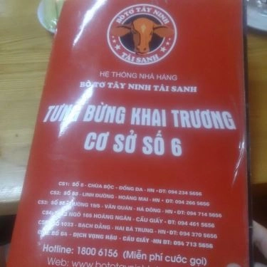 Tổng hợp- Quán Ăn Bò Tơ Tây Ninh Tài Sanh - Dịch Vọng Hậu