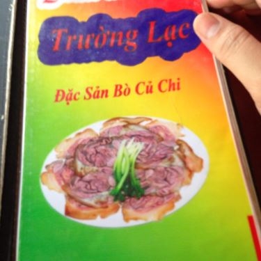 Thực đơn- Quán Ăn Bò Tơ Trường Lạc