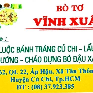 Tổng hợp- Quán Ăn Bò Tơ Vĩnh Xuân