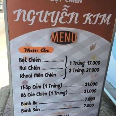 Thực đơn- Quán Ăn Nguyễn Kim - Bột Chiên & Nui Chiên