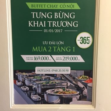 Thực đơn- Nhà Hàng Buffet Chay Cỏ Nội