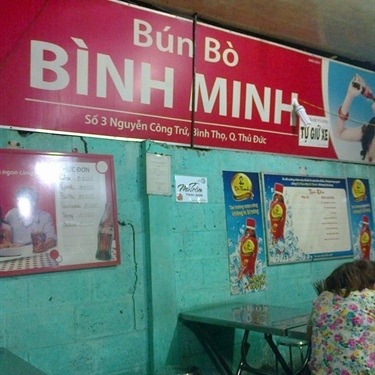 Không gian- Quán Ăn Bún Bò Bình Minh