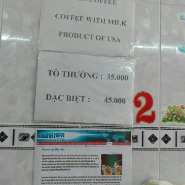 Thực đơn- Quán Ăn Bún Bò Cay Bạc Liêu