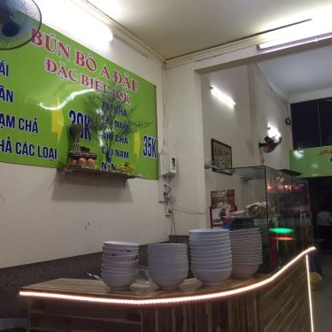 Thực đơn- Quán Ăn A Đậu - Bún Bò & Cháo Lòng Má Heo