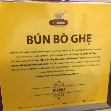 Tổng hợp- Quán Ăn Bún Bò Ghẹ 7 Ghiền