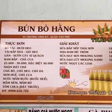 Tổng hợp- Quán Ăn Bún Bò Hằng