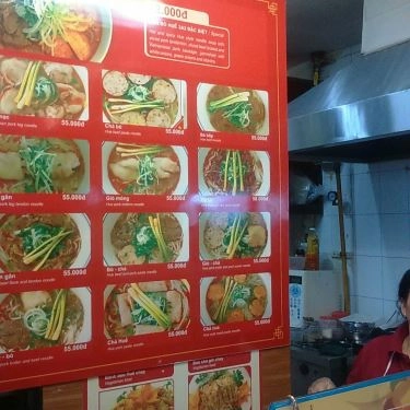 Thực đơn- Quán Ăn Bún Bò Huế 3A3 - Parkson CT Plaza