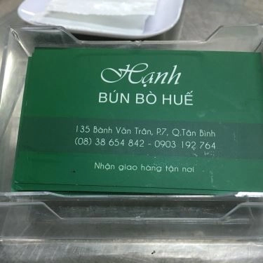 Tổng hợp- Quán Ăn Bún Bò Huế Hạnh - Bành Văn Trân