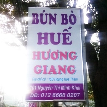 Tổng hợp- Quán Ăn Bún Bò Huế Hương Giang - Nguyễn Thị Minh Khai