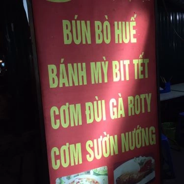 Thực đơn- Quán Ăn Bún Bò Huế Huy Béo - Pham Ngọc Thạch