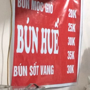 Thực đơn- Quán Ăn Bún Bò Huế - Lê Văn Hiến