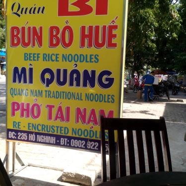 Thực đơn- Quán Ăn Bún Bò Huế & Mì Quảng - Hồ Nghinh
