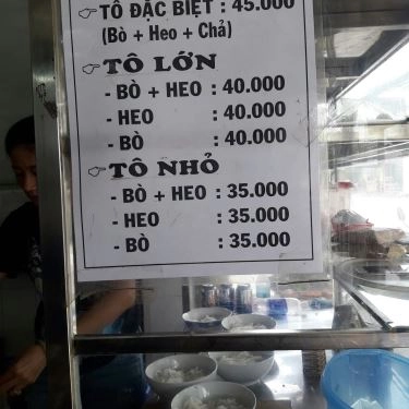 Thực đơn- Quán Ăn Bún Bò Huế O Thi