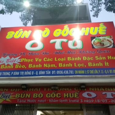 Không gian- Quán Ăn O Tú - Bún Bò Huế