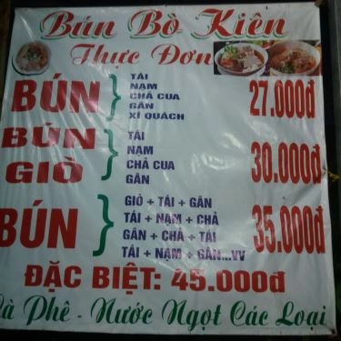 Tổng hợp- Quán Ăn Bún Bò Kiên