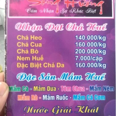 Thực đơn- Quán Ăn Bún Bò Sông Hương - Gò Dầu