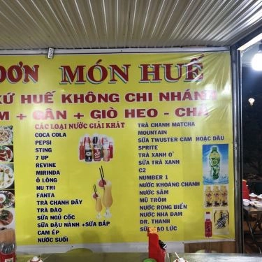Thực đơn- Quán Ăn Bún Bò Xứ Huế - Đường Số 15