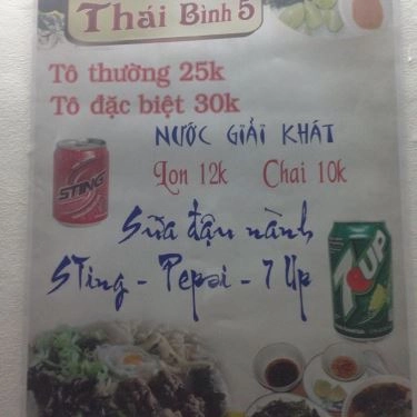 Thực đơn- Quán Ăn Thái Bình 5 - Bún Bung Hoa Chuối