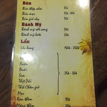 Tổng hợp- Quán Ăn Bún Bung & Lẩu Bung - Trần Đại Nghĩa