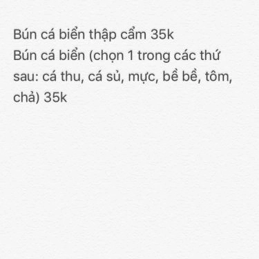 Tổng hợp- Quán Ăn Bún Cá Biển - Ẩm Thực Đất Cảng - Việt Hưng