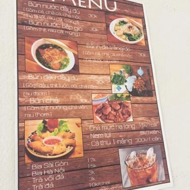 Thực đơn- Quán Ăn Bún Cá & Bún Đậu - Nguyễn Lương Bằng