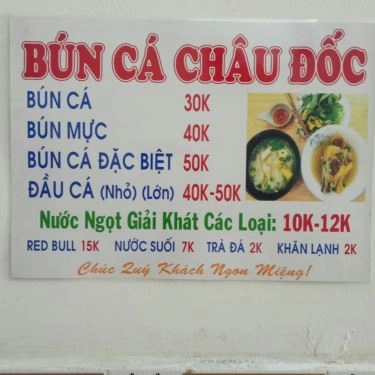 Thực đơn- Quán Ăn Bún Cá Châu Đốc - Tôn Đản