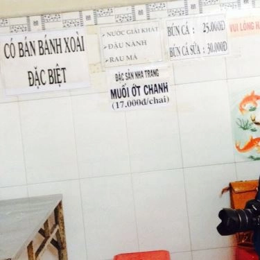 Thực đơn- Quán Ăn Bún Cá Mịn - Bún Cá Ninh Hòa