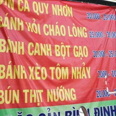 Thực đơn- Quán Ăn Bún Cá Qui Nhơn - Huỳnh Văn Lũy