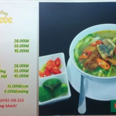 Thực đơn- Quán Ăn Bún Cá Rô Đồng Hoàng Cúc - Nguyễn Oanh
