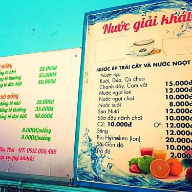 Thực đơn- Quán Ăn Bún Cá Rô Đồng - Tân Sơn Nhì