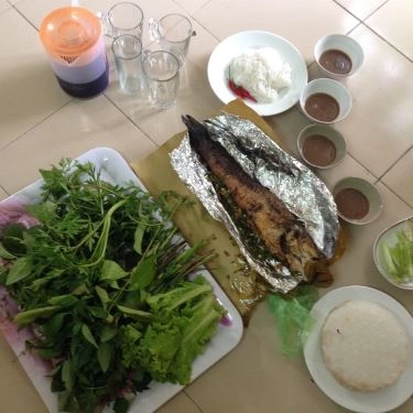 Món ăn- Quán Ăn Bún Chả Cá Quy Nhơn - Cá Lóc Nướng Mía