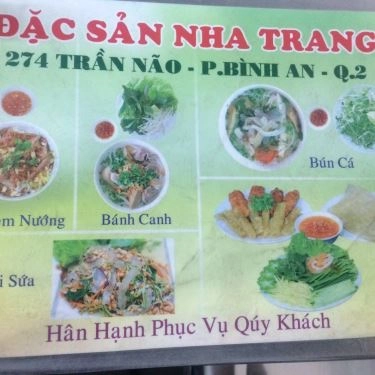 Thực đơn- Quán Ăn Bún Chả Cá - Trần Não
