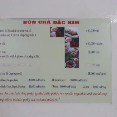 Tổng hợp- Nhà Hàng Bún Chả Đắc Kim - Đường Thành