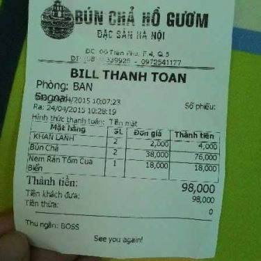 Tổng hợp- Quán Ăn Bún Chả Hồ Gươm - Bún Chả Hà Nội - Trần Phú