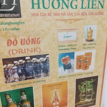 Thực đơn- Quán Ăn Bún Chả Hương Liên - Láng Hạ