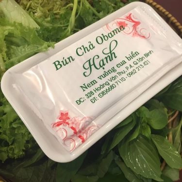Món ăn- Quán Ăn Hạnh - Bún Chả Obama