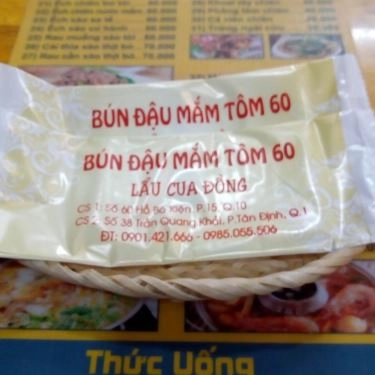 Tổng hợp- Quán Ăn Bún Đậu Mắm Tôm 60 - Lẩu Cua Đồng & Nem Cua Bể - Trần Quang Khải