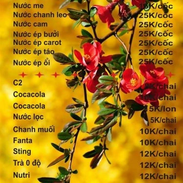 Thực đơn- Quán Ăn Bún Đậu Mắm Tôm & Chè Sài Gòn - Hồ Tùng Mậu